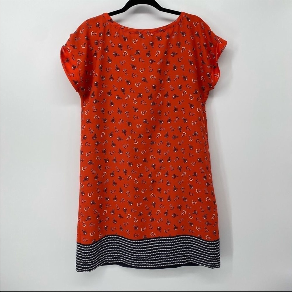 Tommy Hilfiger Orange Blue Nautical Anchor Dress